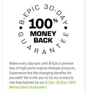 BEpic 30-day guarantee