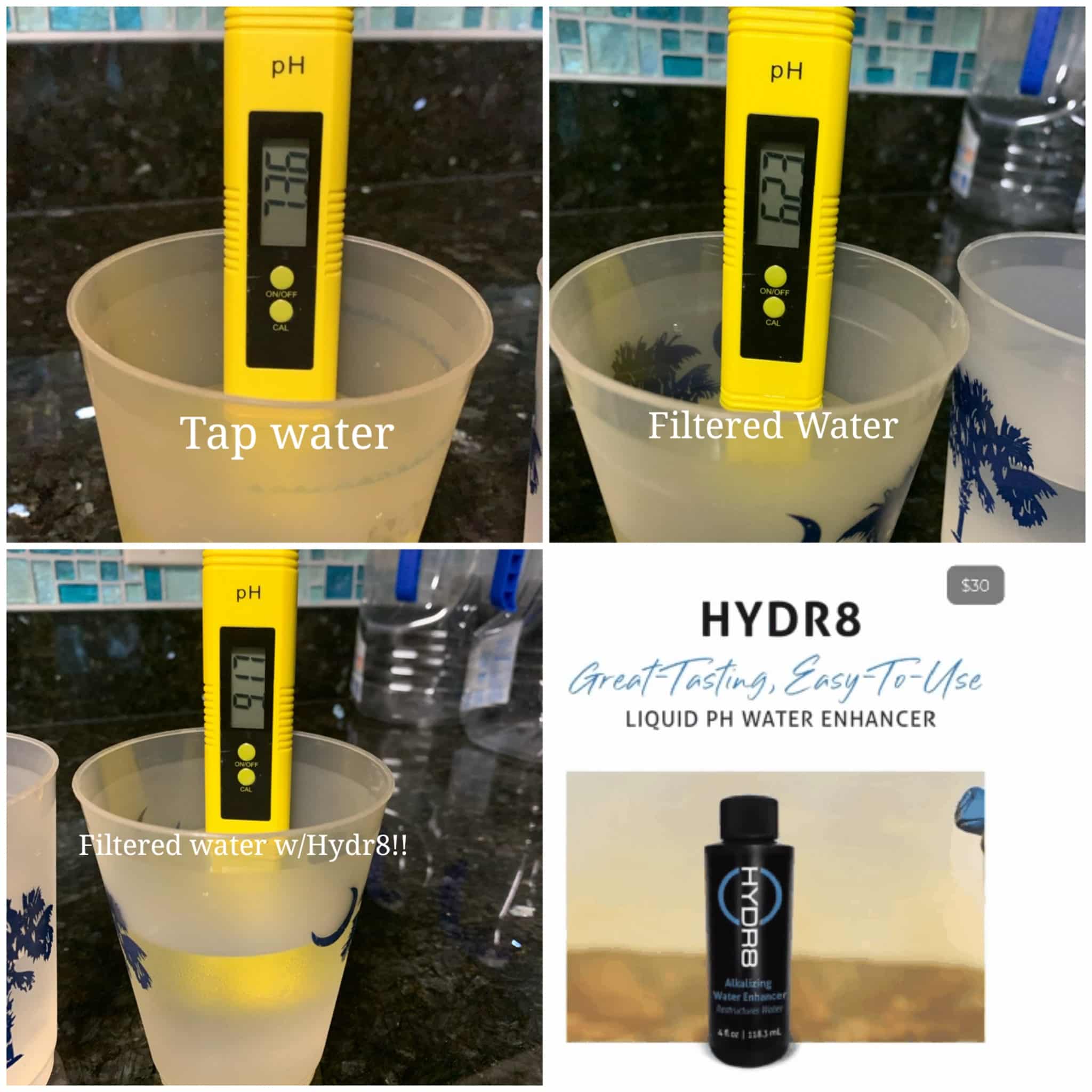 water Hydr8ation reviews & lab testing pH level results
