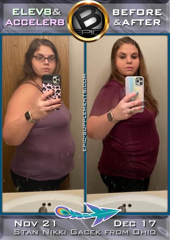 Bepic Transformation pack weight loss results from Ohio, USA