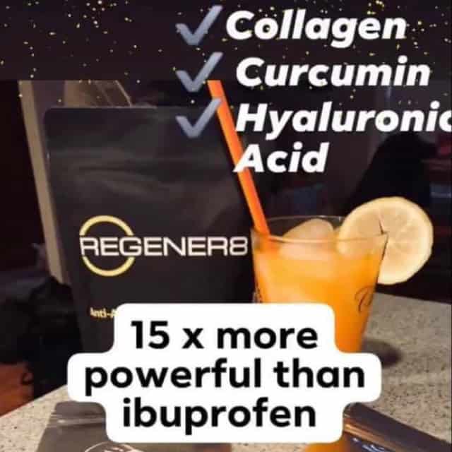 Regener8 tea by Bepic (benefits infographics)