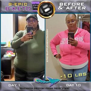 Slimming with BKeto (before & after)