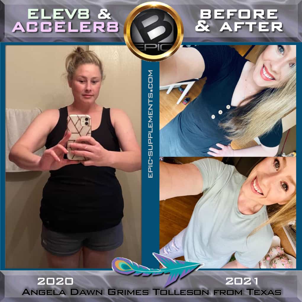 Pictures before and after - weight loss with Bepic supplements