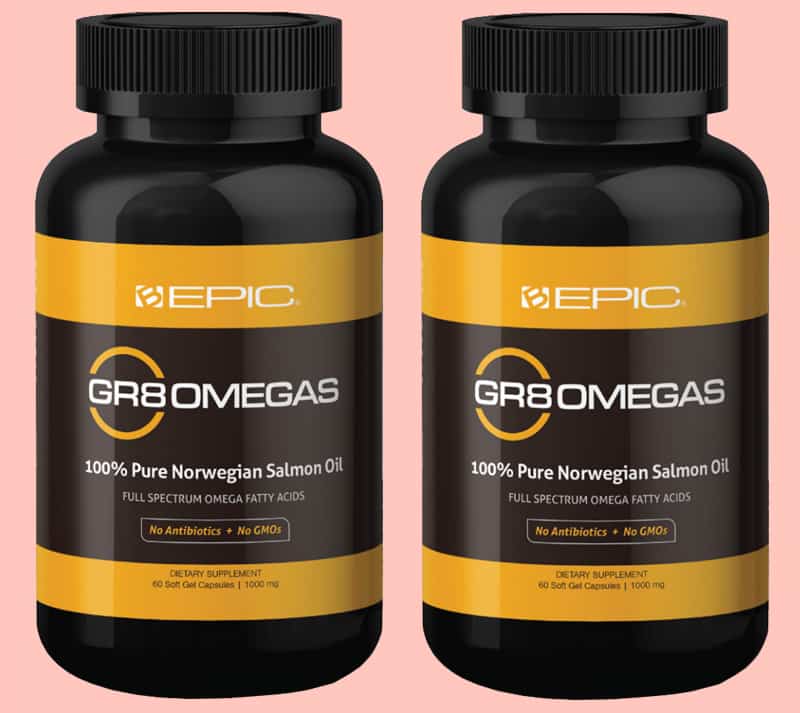 Gr8 Omegas supplement with salmon oil (order 2 bottles)